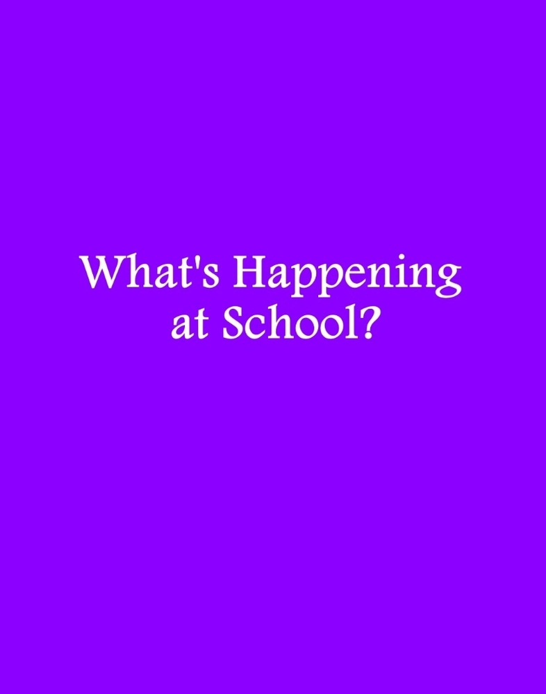 What's Happening at School - October 2019