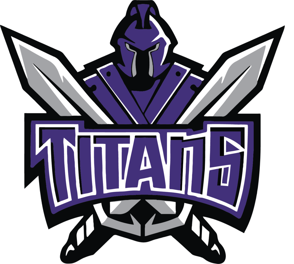 Purple Black and Silver Titans Logo