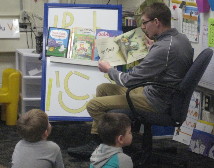 We had a guest reader this week.  He enjoyed sharing his favorite book!