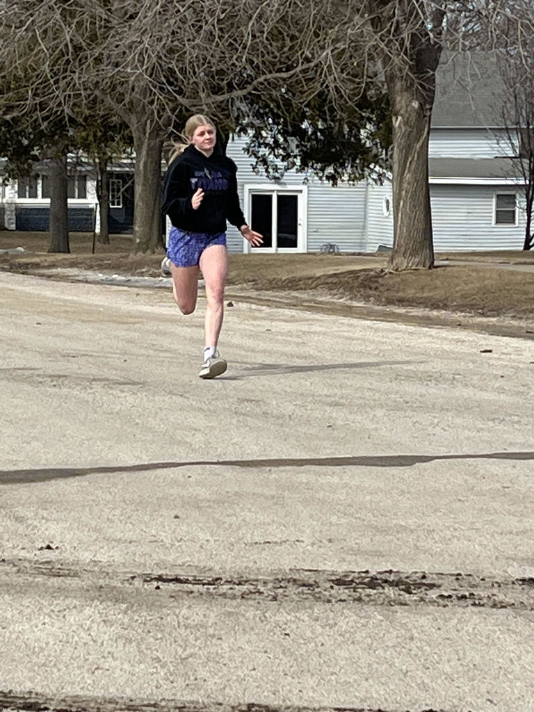 Myla sprinting